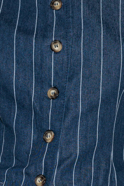 HOLD JOY IN INDIGO WOVEN VEST