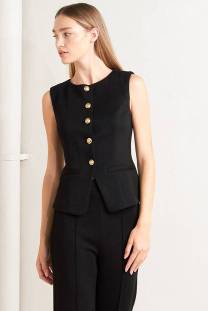 GLOSSY GLAM WOVEN VEST