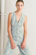 EASY ELEGANCE WOVEN LACE VEST