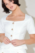 MINIMAL PRESTIGE WOVEN TOP