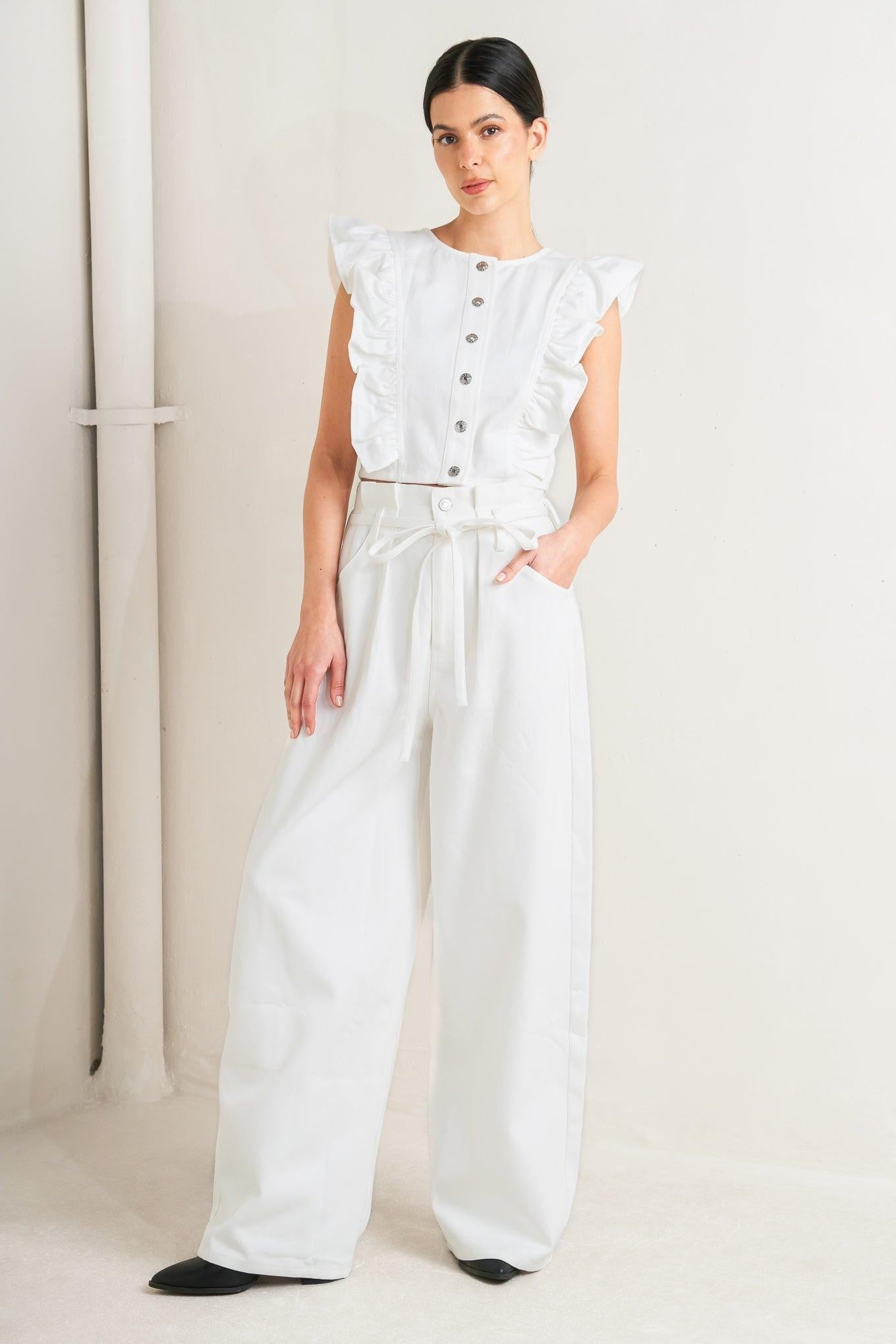 SUGAR AIR TWILL TOP