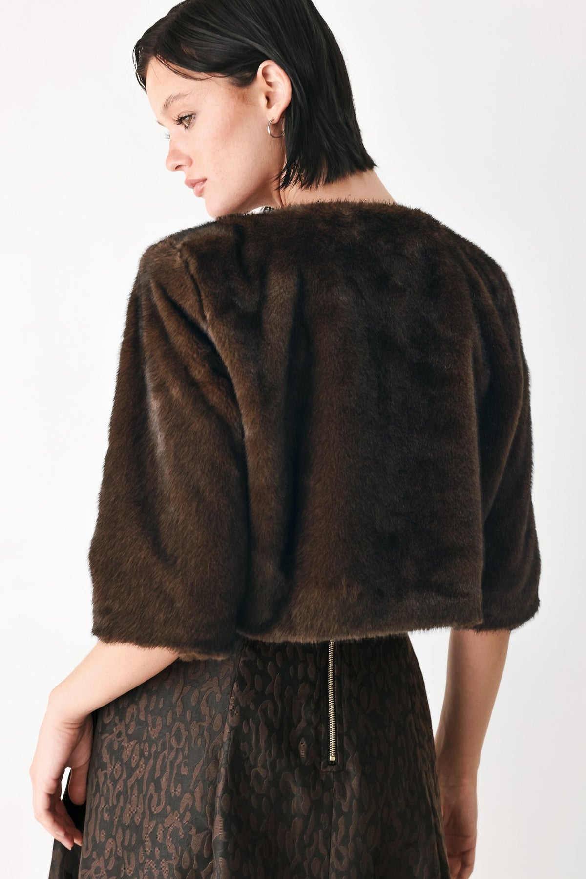 COCOON CHARM BROWN JACKET