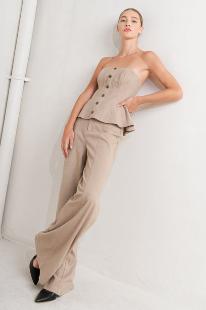 MODERN CORSET MOCHA KNIT PANTS