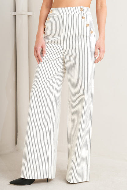 EFFORTLESS FORM STRIPE WOVEN PANTS