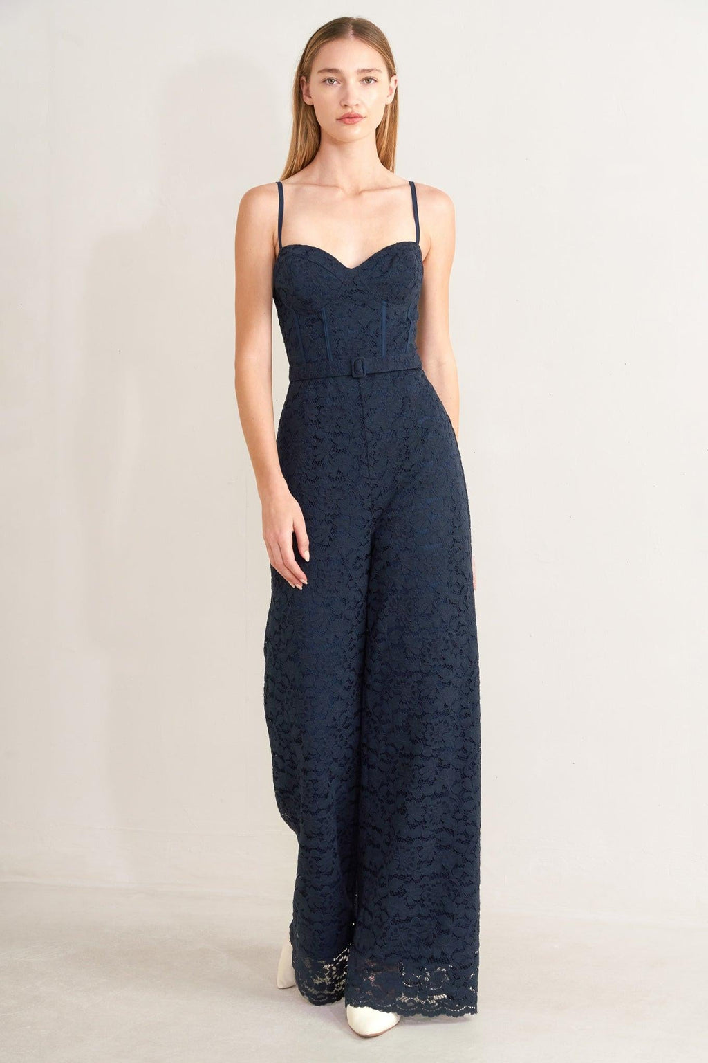 EVENING MUSE LACE JUMPSUIT