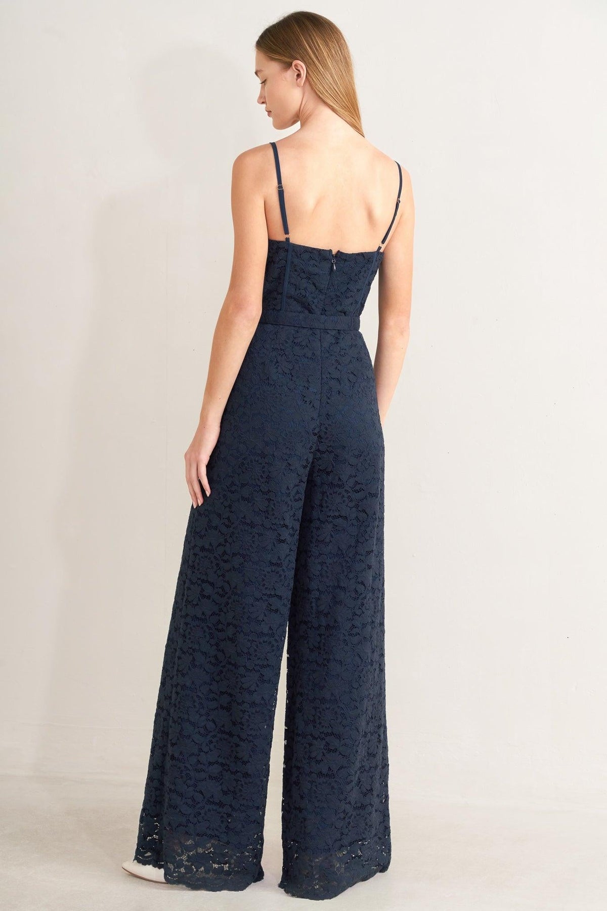 EVENING MUSE LACE JUMPSUIT