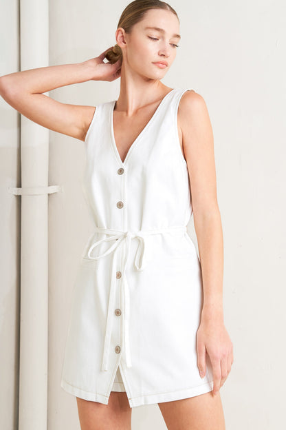 EFFORTLESS ATTRACTION WOVEN ROMPER