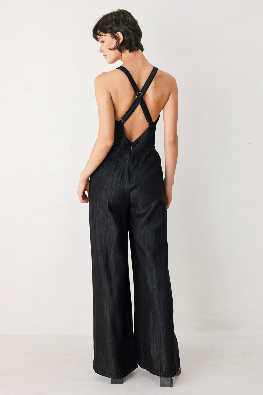 NOIR COAST WOVEN JUMPSUIT
