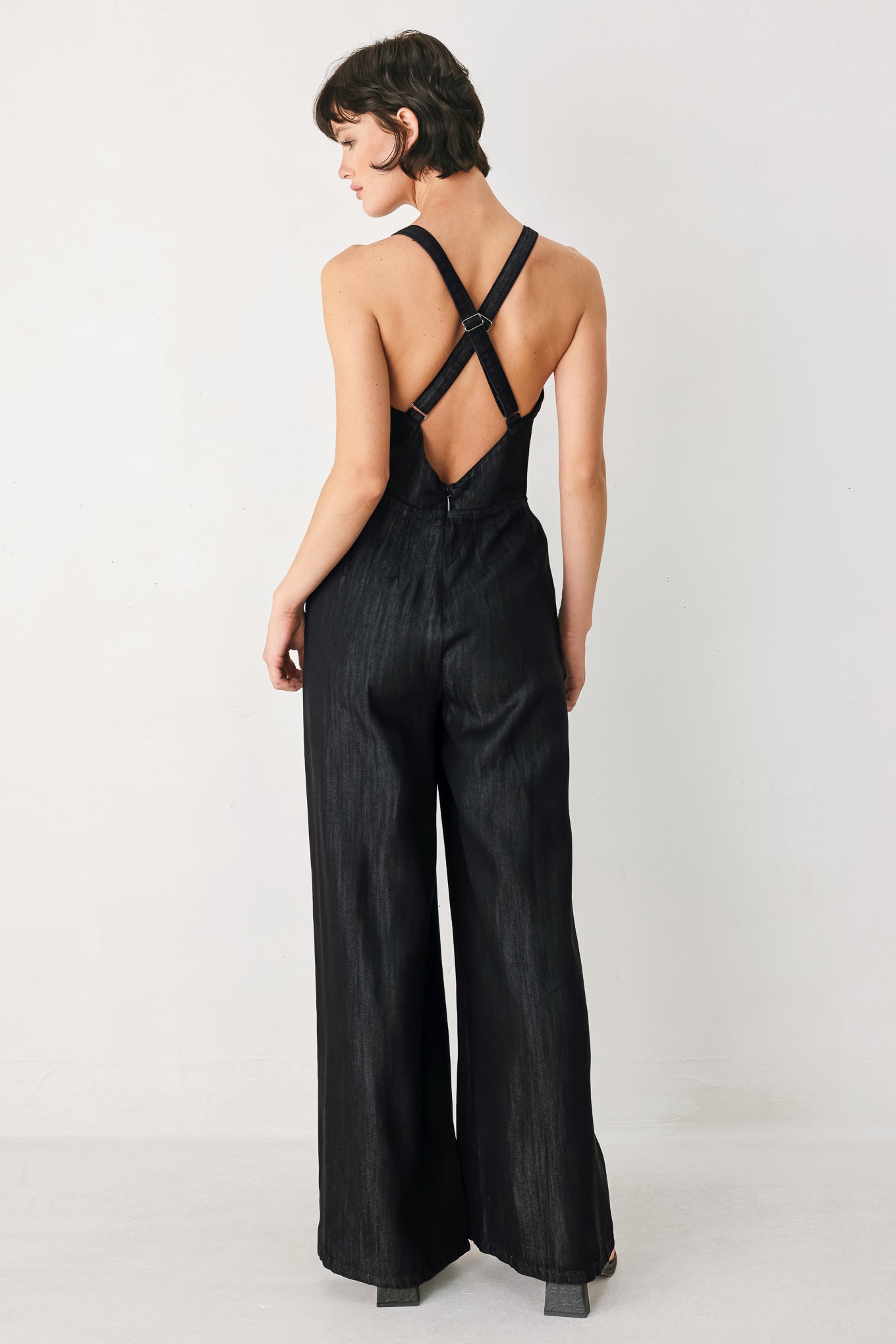 NOIR COAST WOVEN JUMPSUIT