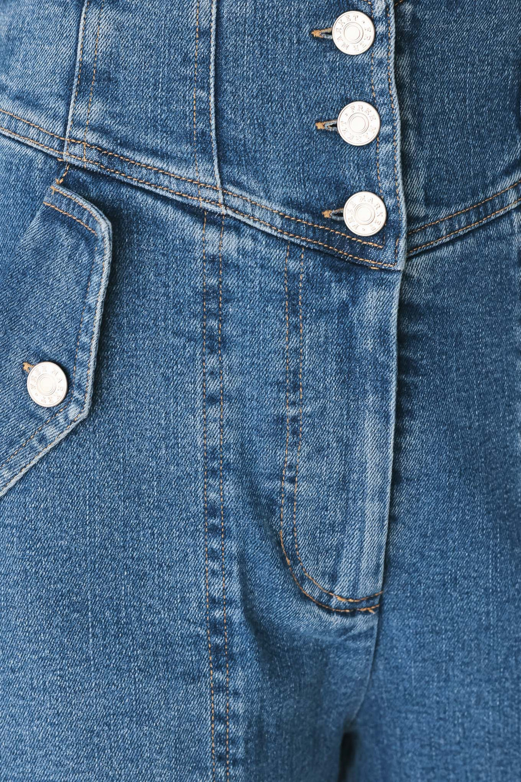 BRIAR BLUE FLARED DENIM PANTS
