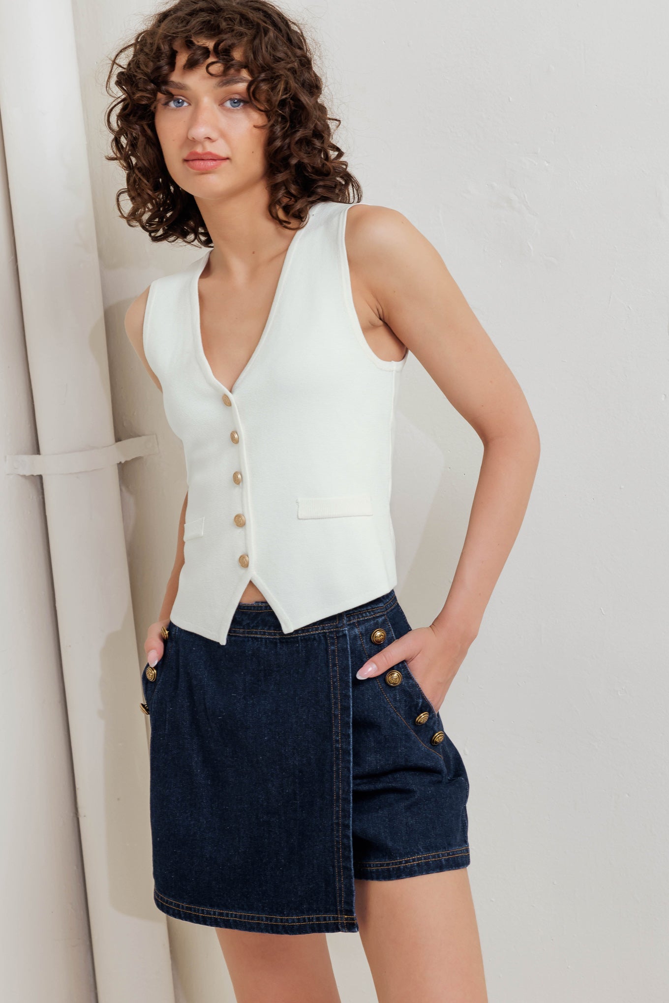 NEAT TENSION SWEATER VEST