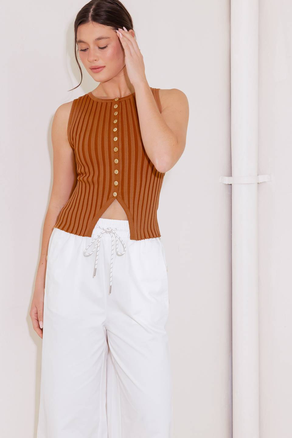 WHEN ONE DOOR OPENS SWEATER KNIT TOP