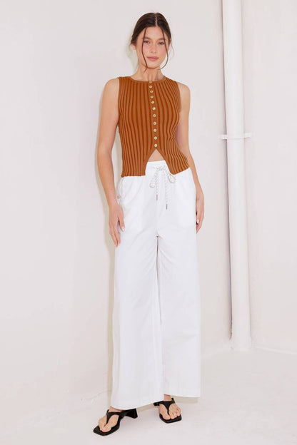 WHEN ONE DOOR OPENS SWEATER KNIT TOP