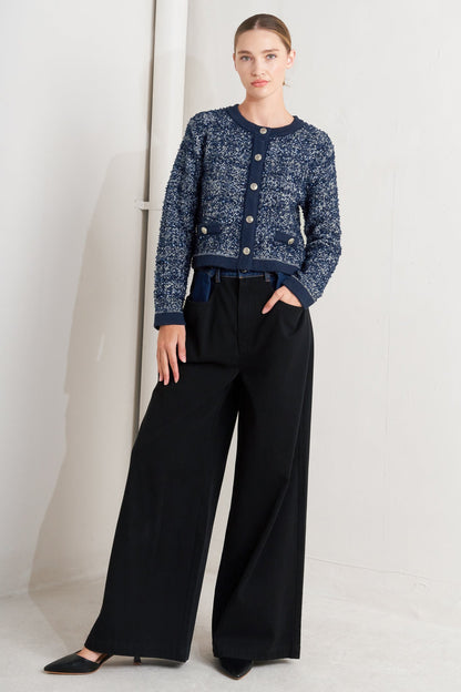 BOUTIQUE GLANCE SWEATER KNIT CARDIGAN