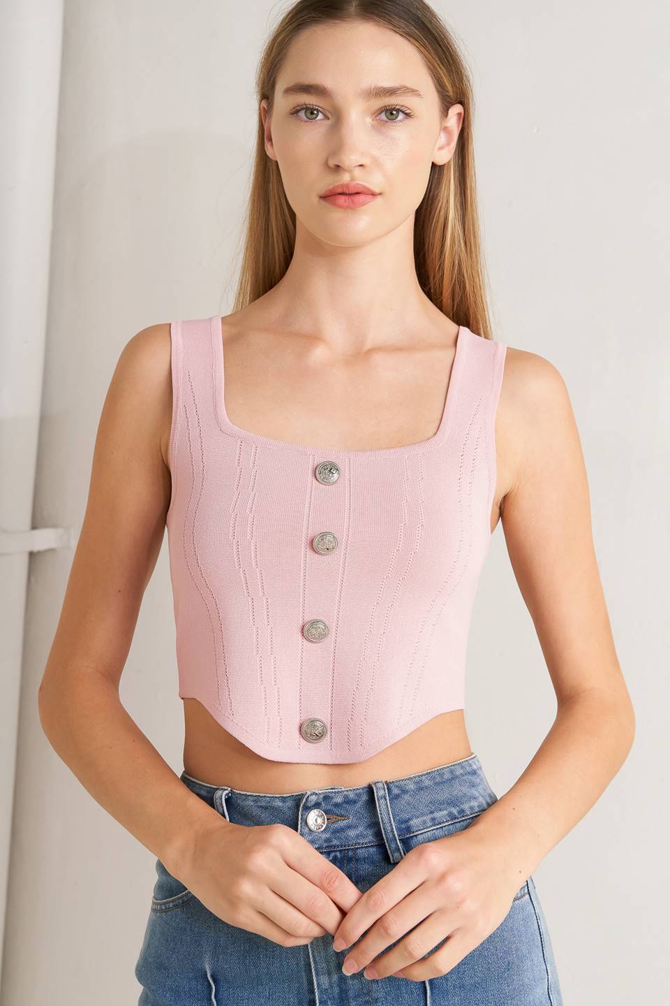 LUXE BUTTON TOP