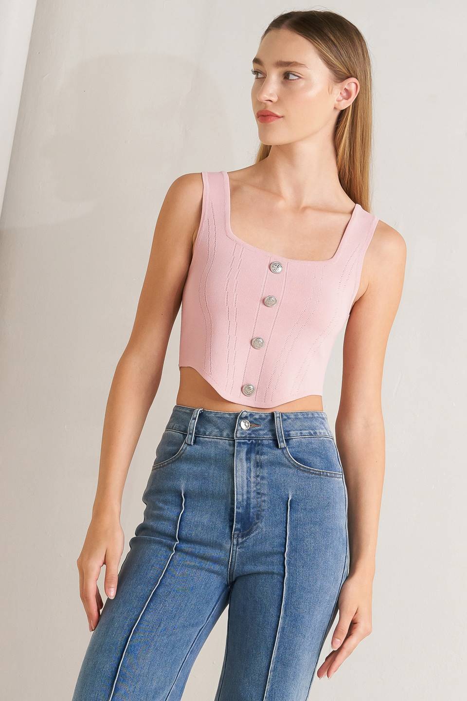 LUXE BUTTON TOP