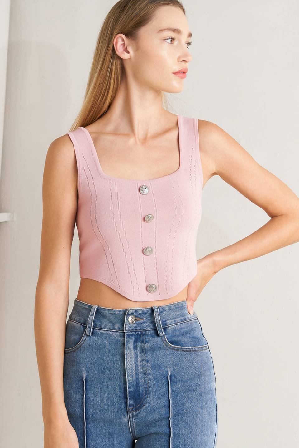 LUXE BUTTON TOP