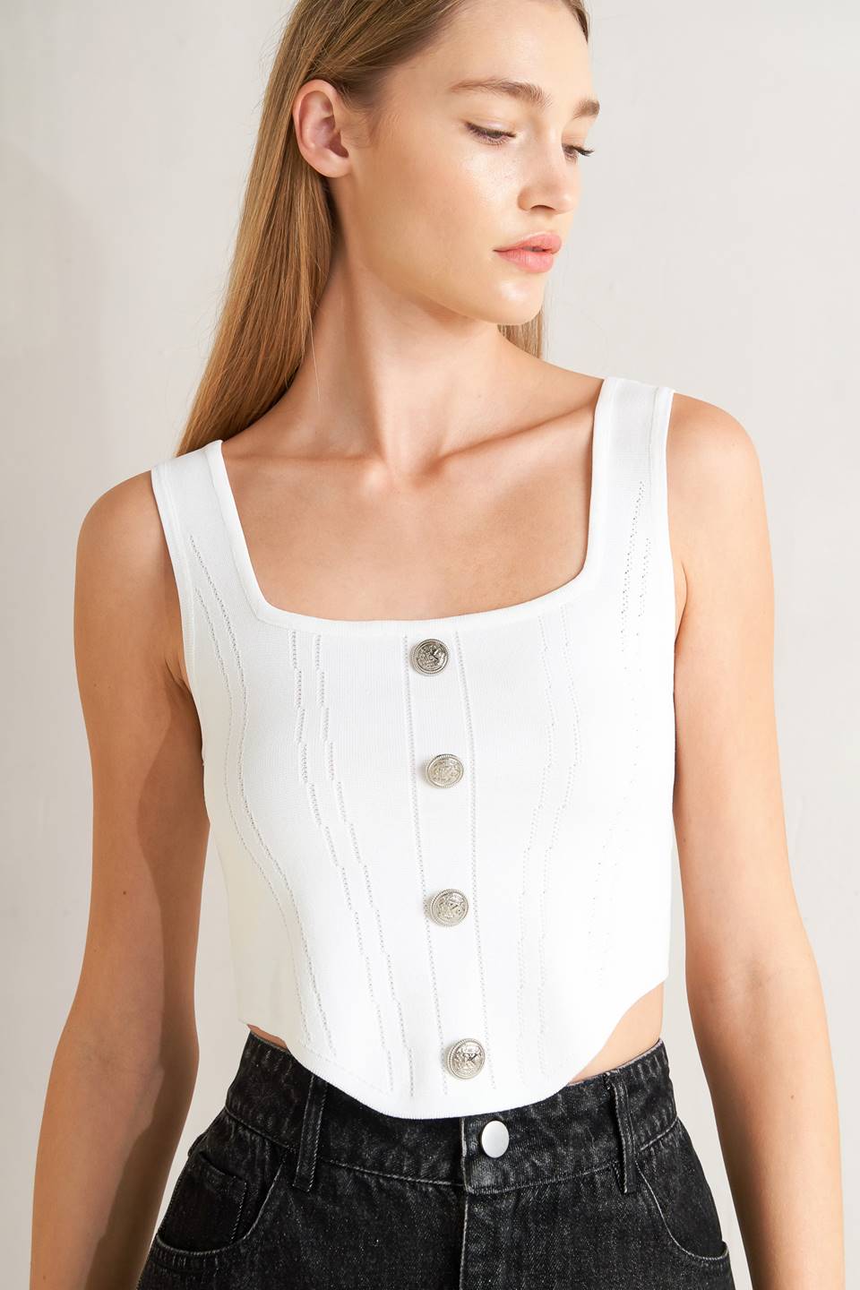 LUXE BUTTON TOP