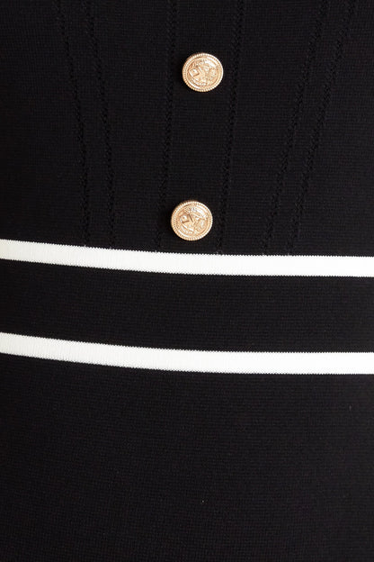 ELEGANT FRAME SWEATER KNIT MIDI DRESS