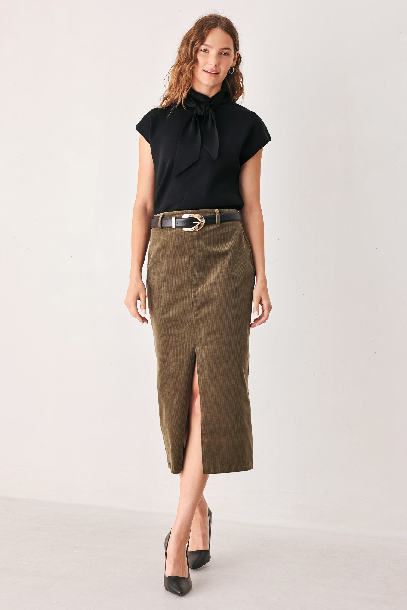 AMBER SOFT KNIT SCARF TOP