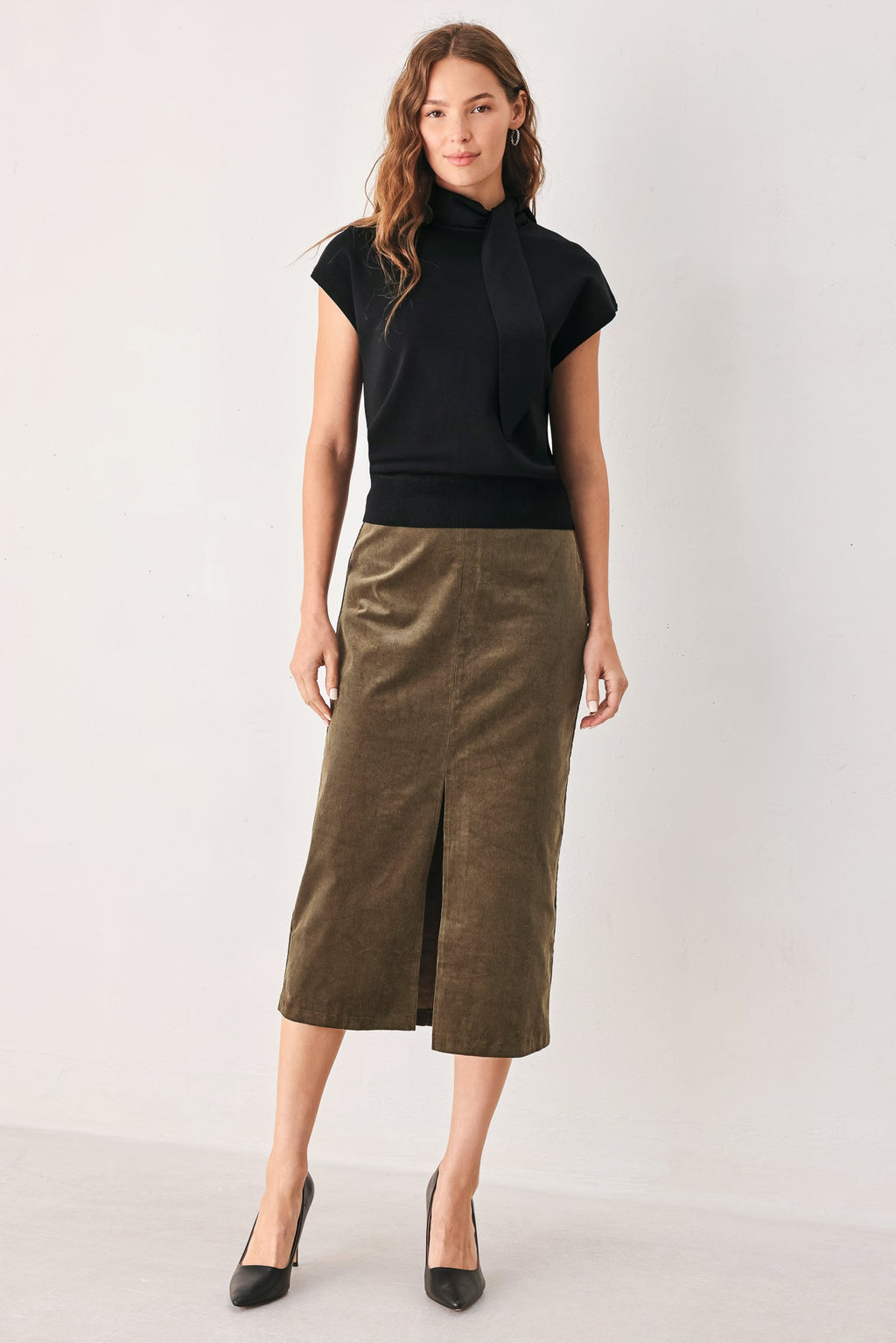 AMBER SOFT KNIT SCARF TOP