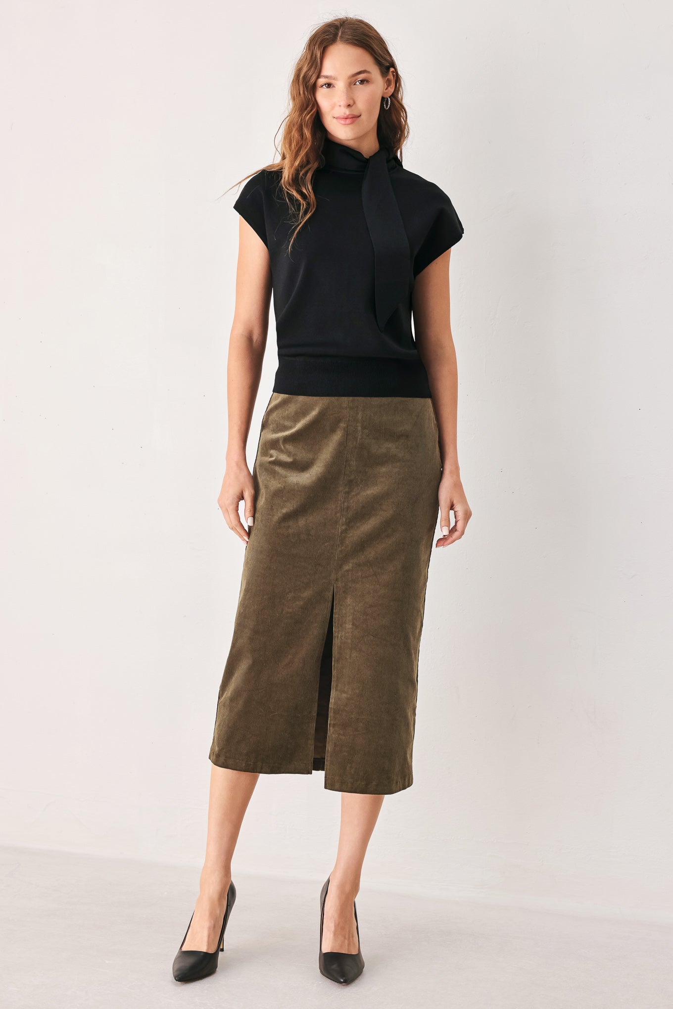 AMBER SOFT KNIT SCARF TOP