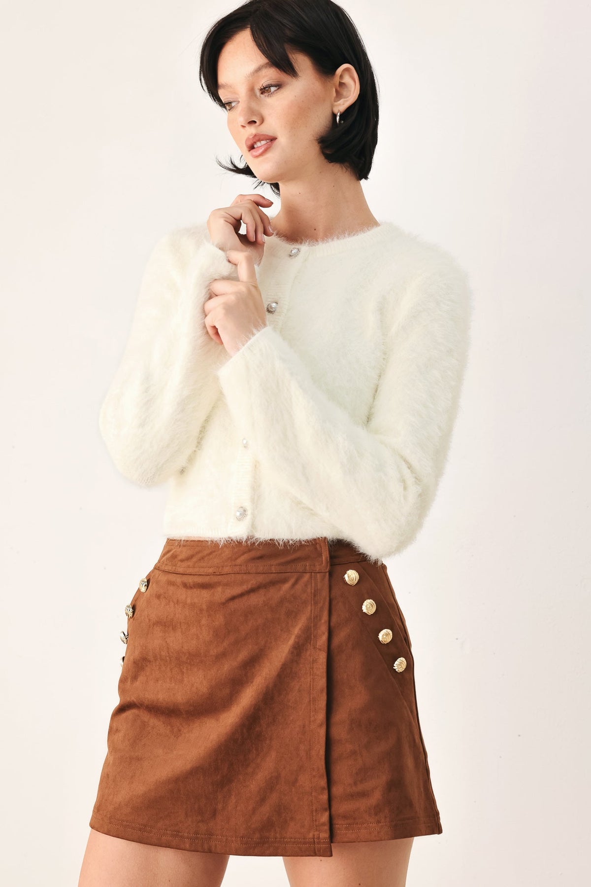 POLISHED MOMENTS CROPPED CARDIGAN