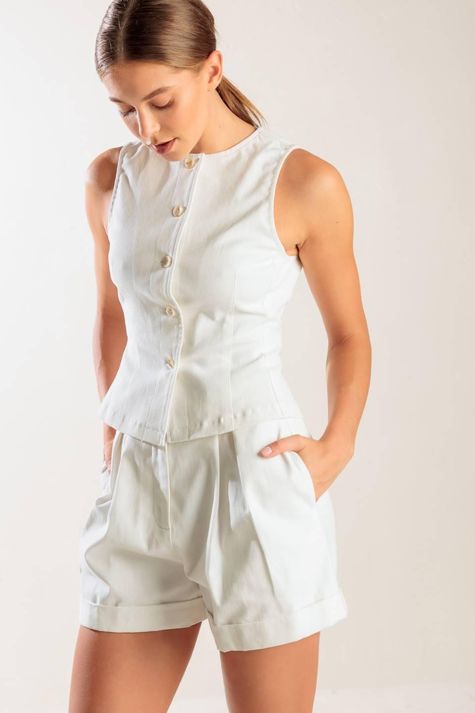 LOVE LETTERS WHITE VEST