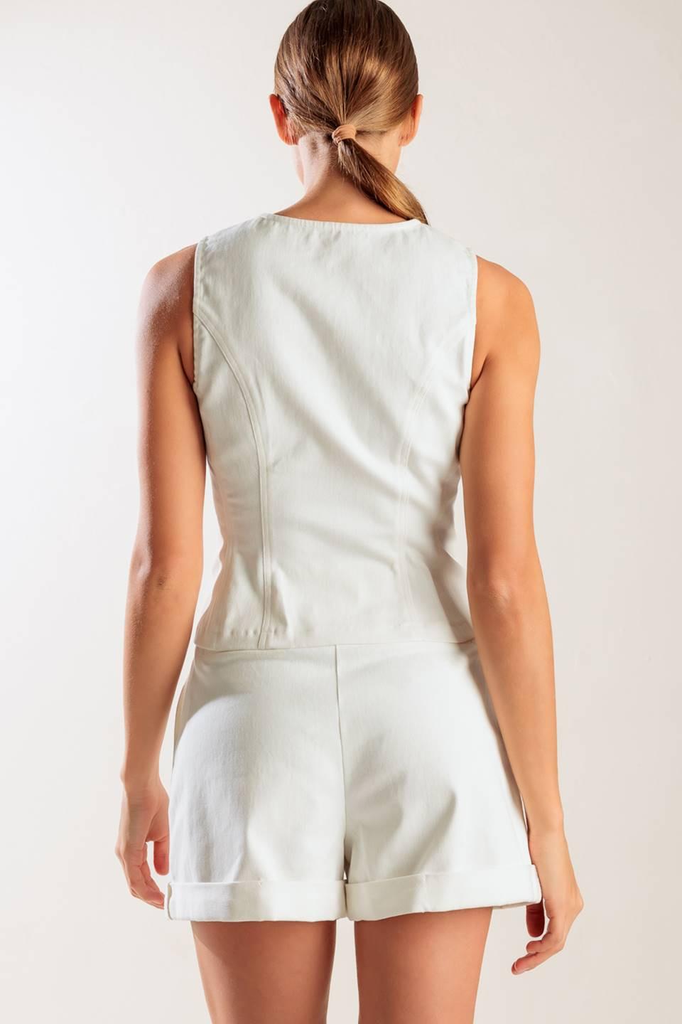 LOVE LETTERS WHITE VEST