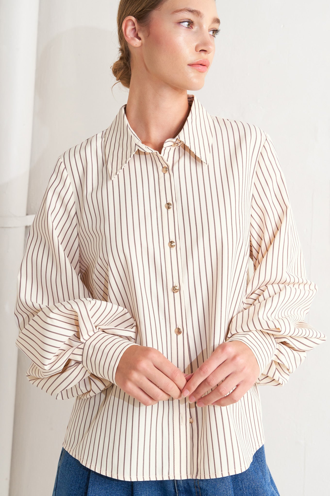PINSTRIPE CHIC TOP