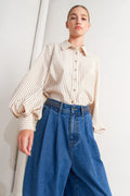 PINSTRIPE CHIC TOP