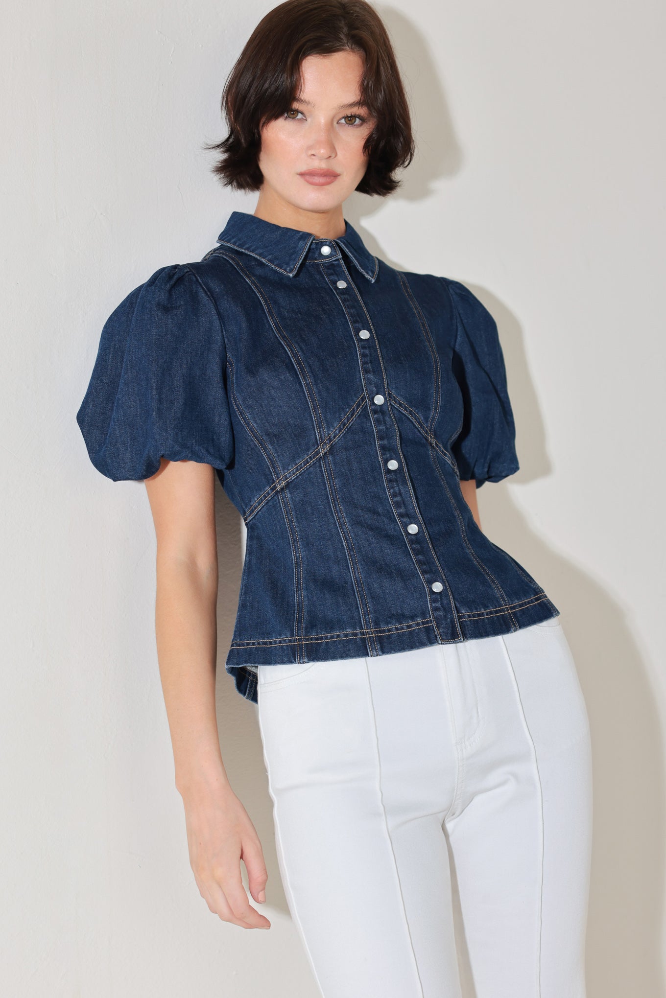 COOL FEMME DENIM TOP