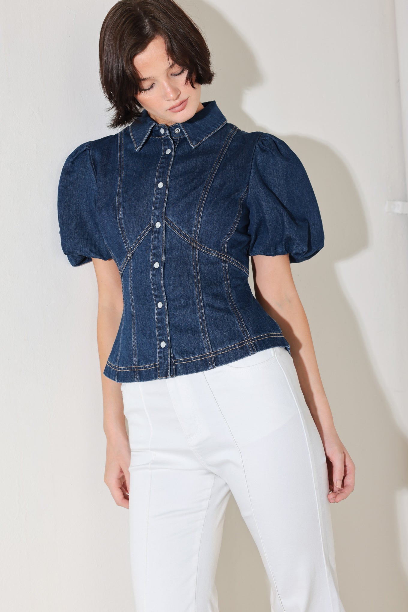 COOL FEMME DENIM TOP