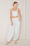 OCEAN BREEZE WOVEN CROP TOP