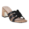 Black Cutout Heeled Sandals