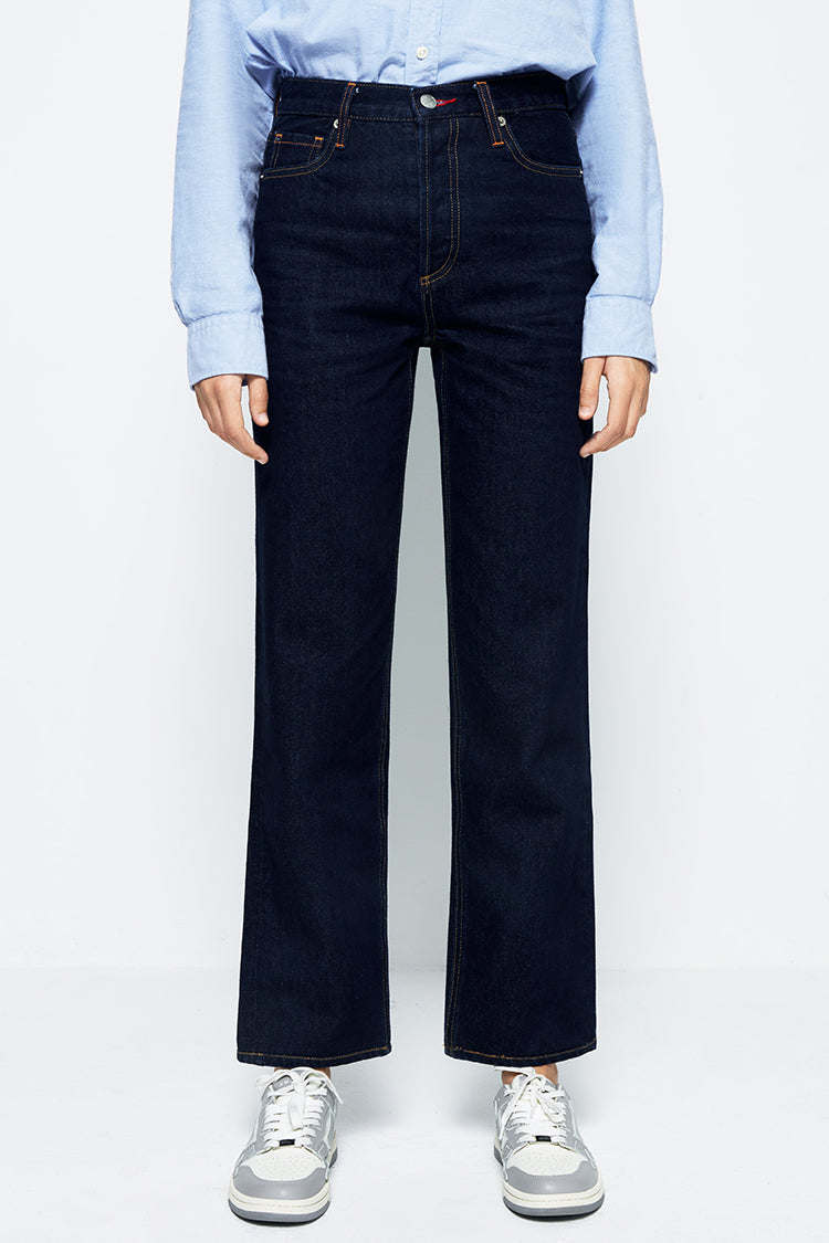 Manhattan High Rise Straight Ankle Jeans HJ160