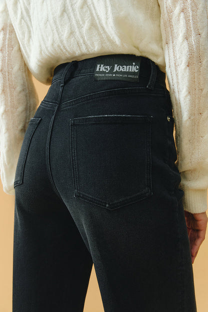 Angeles High Rise Baggy Jeans Dark HJ103