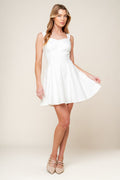 LAST YOUR CHANCE DENIM WOVEN MINI DRESS