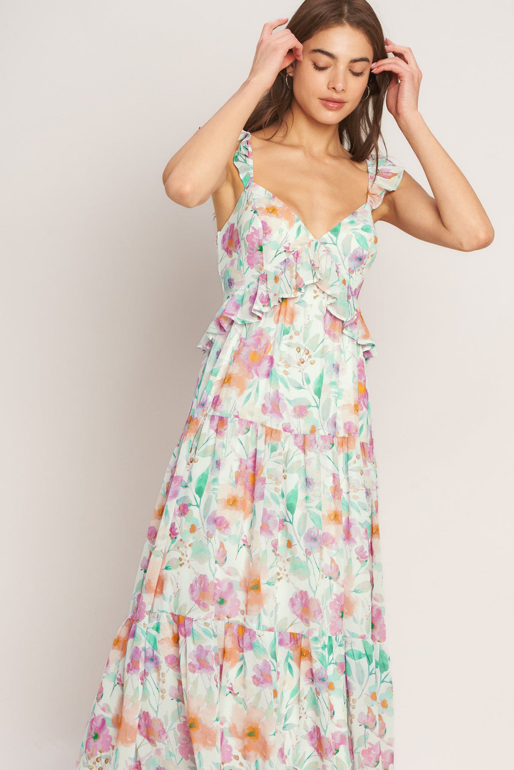 HEAVENLY BLOSSOM MAXI DRESS