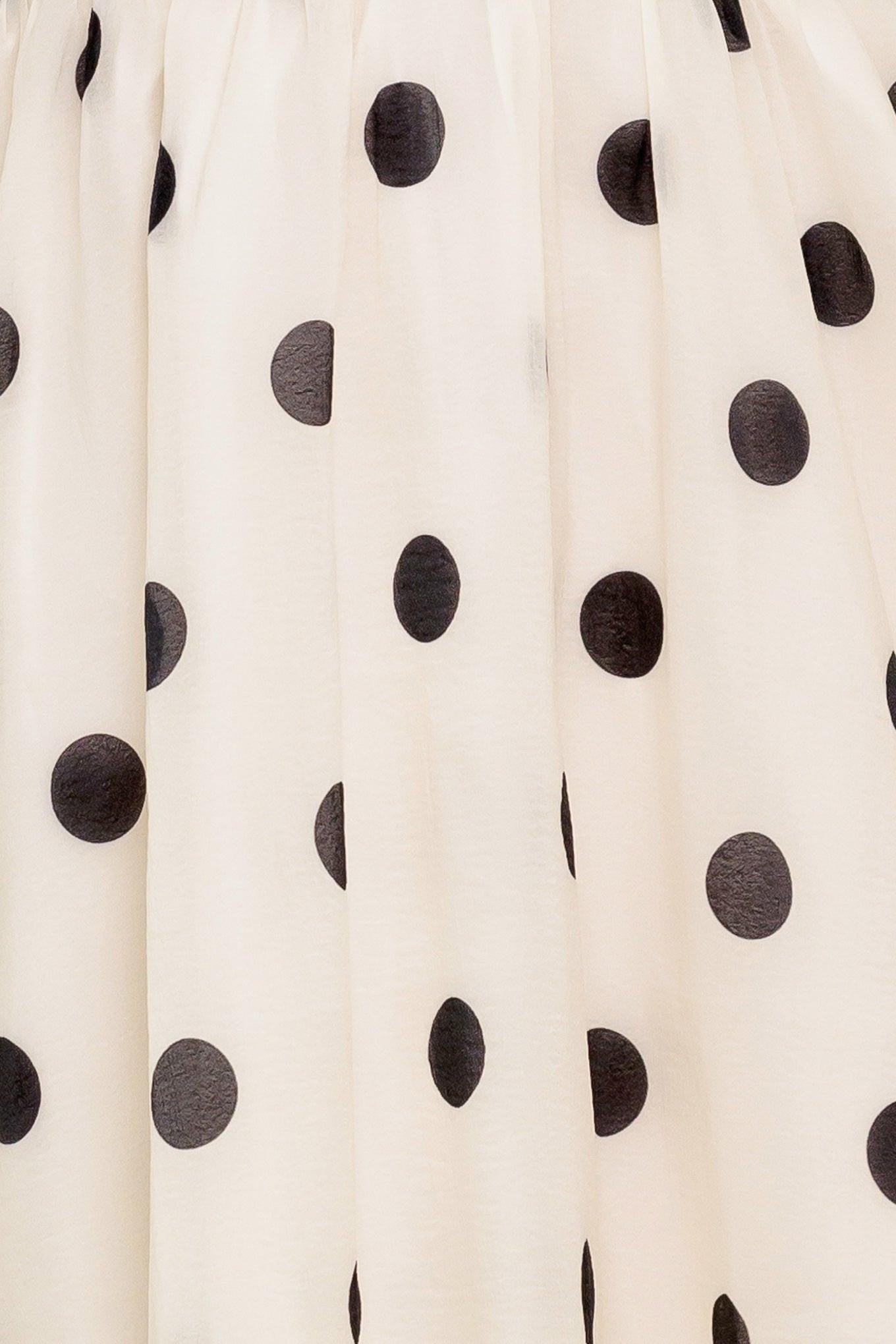 MONROE DOT CHIFFON MINI DRESS
