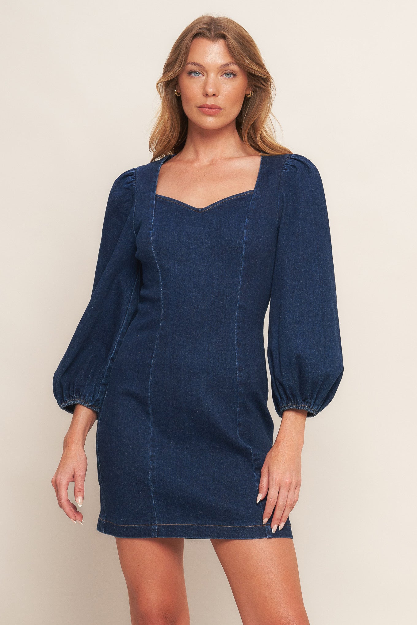 TIMELESS DENIM MINI DRESS