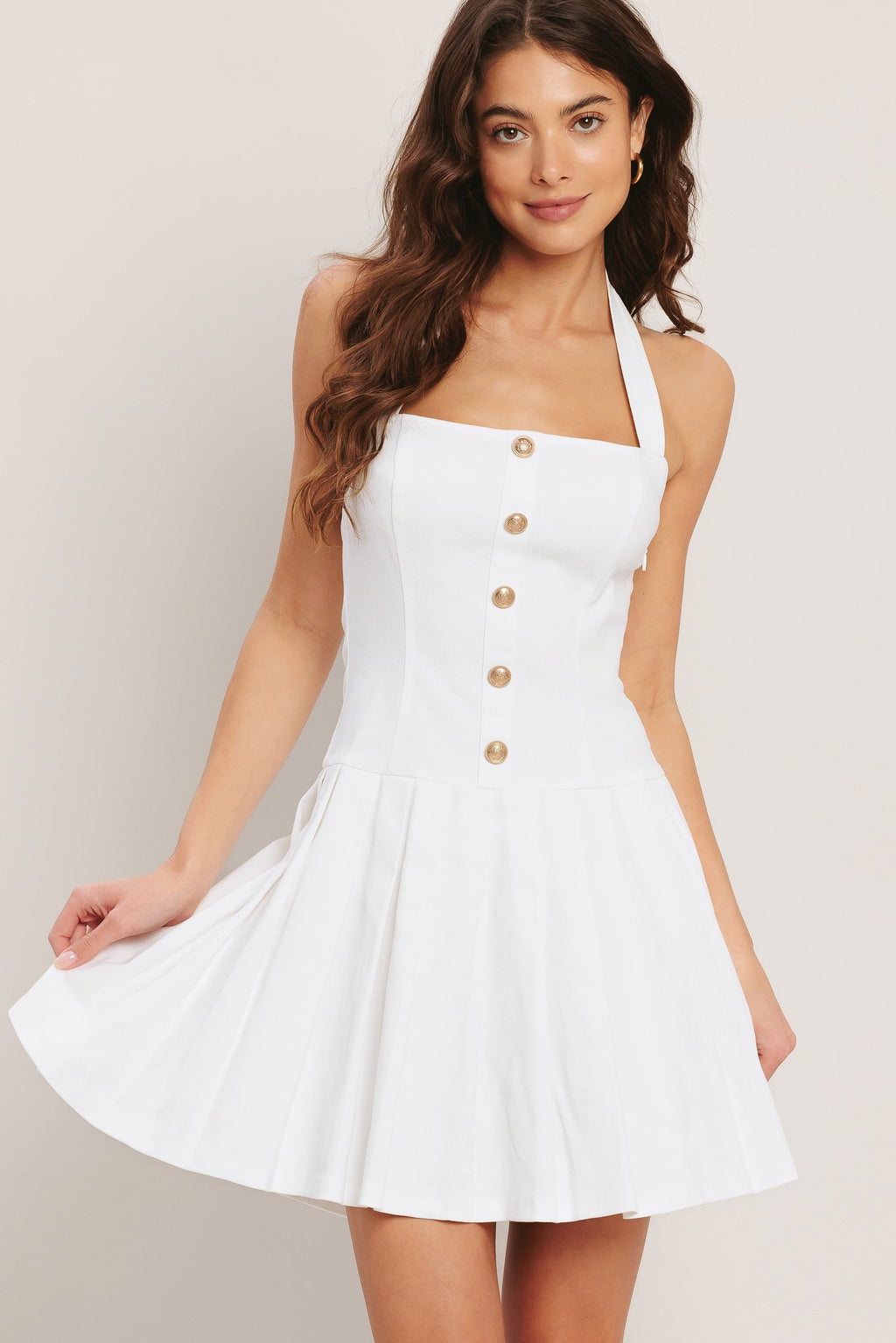 SUMMER CLUBHOUSE WOVEN MINI DRESS