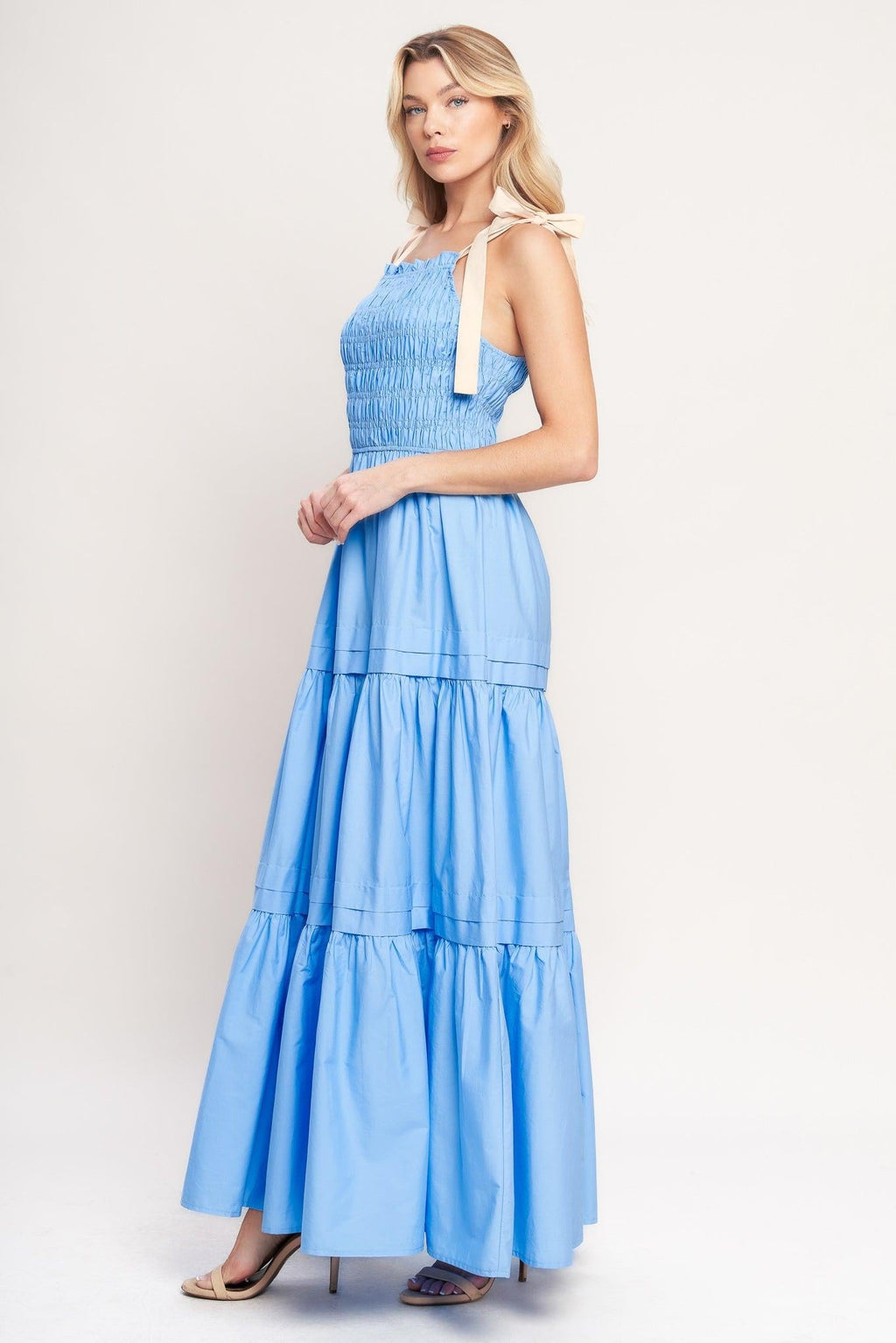 SWEET SERENITY TIERED MAXI DRESS