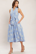 SUMMER SKETCH FLORA MIDI DRESS
