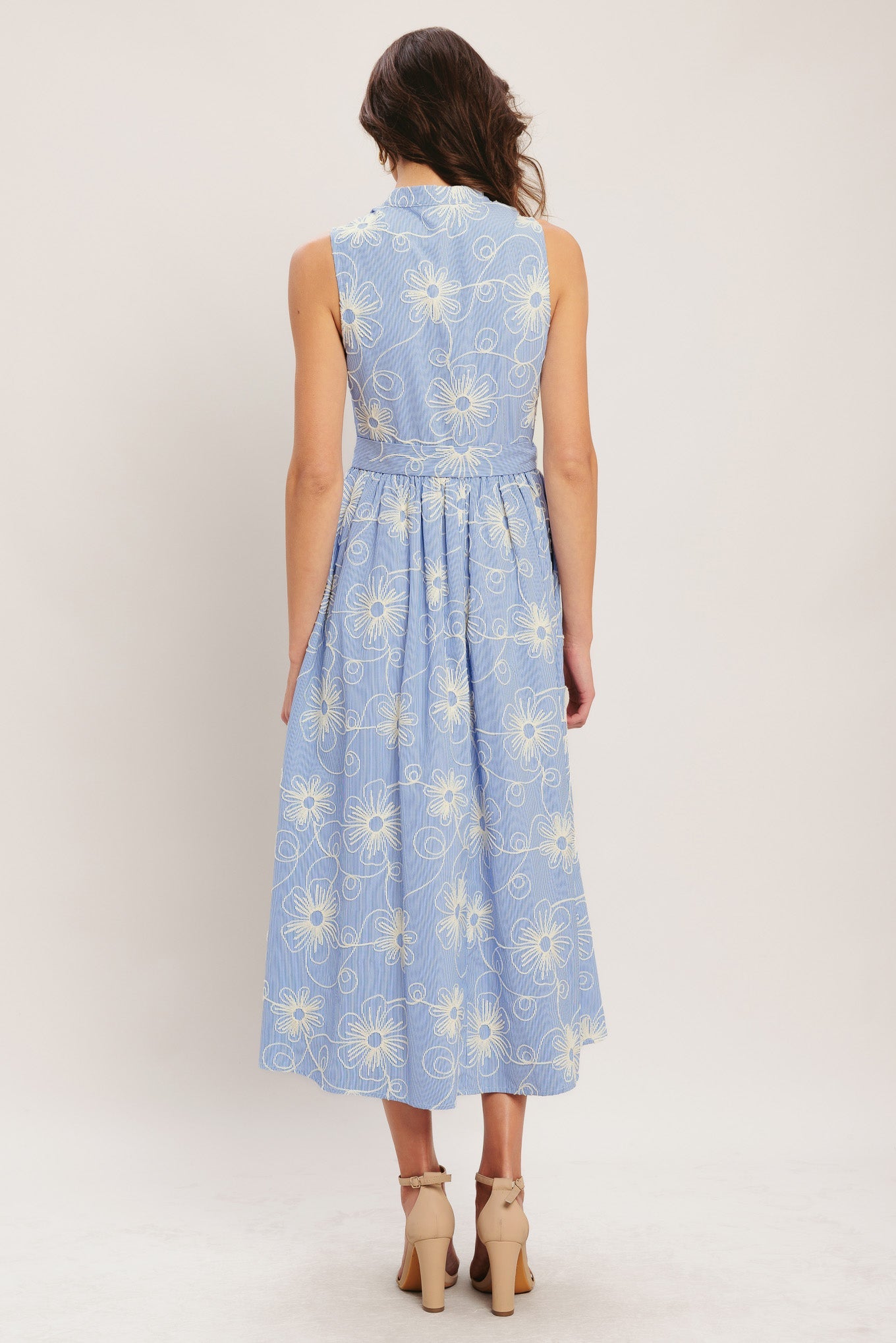 SUMMER SKETCH FLORA MIDI DRESS