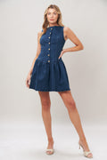 MODERN SWEET DENIM MINI DRESS