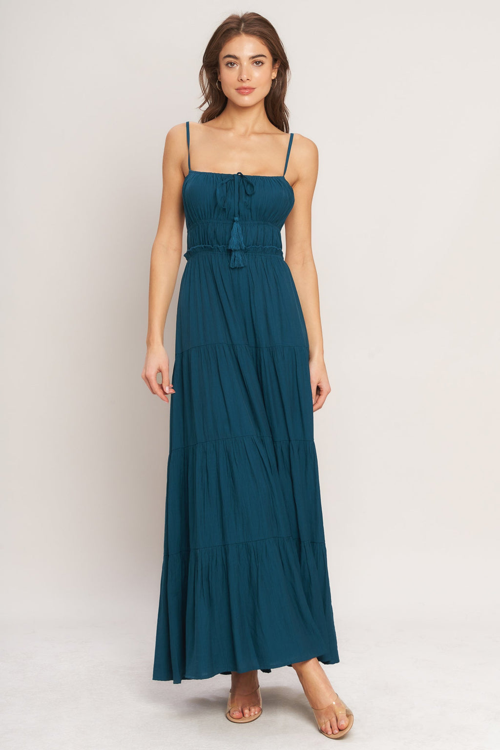 OCEAN BREEZE WOVEN MAXI DRESS