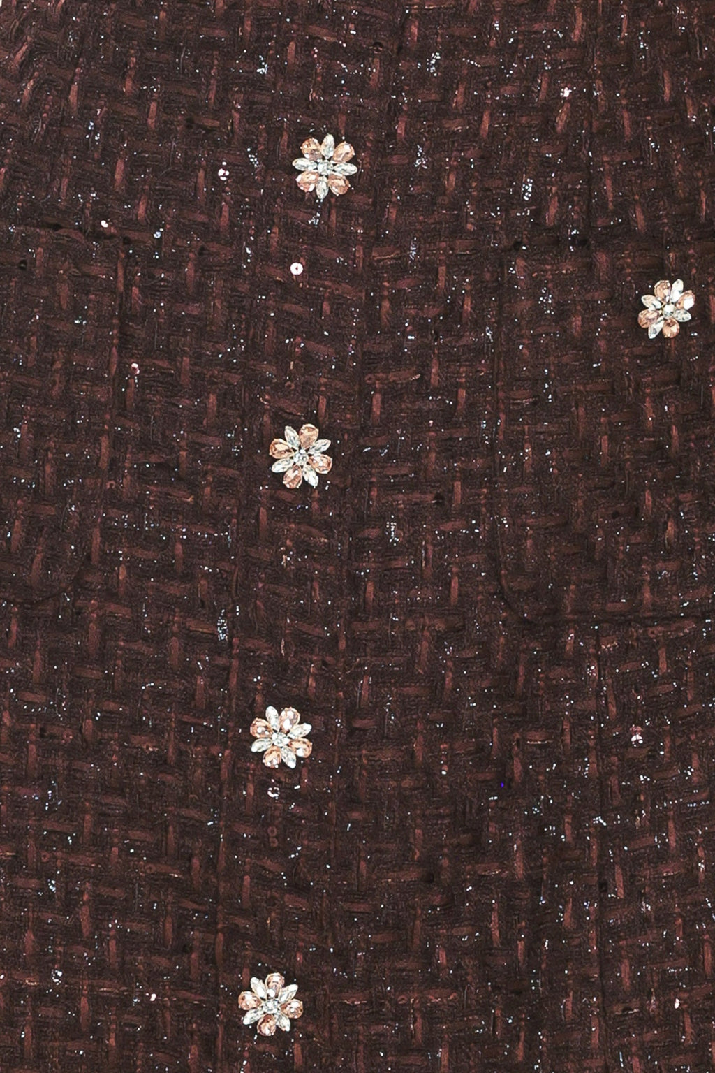 CHAMPAGNE NIGHTS TWEED MINI DRESS