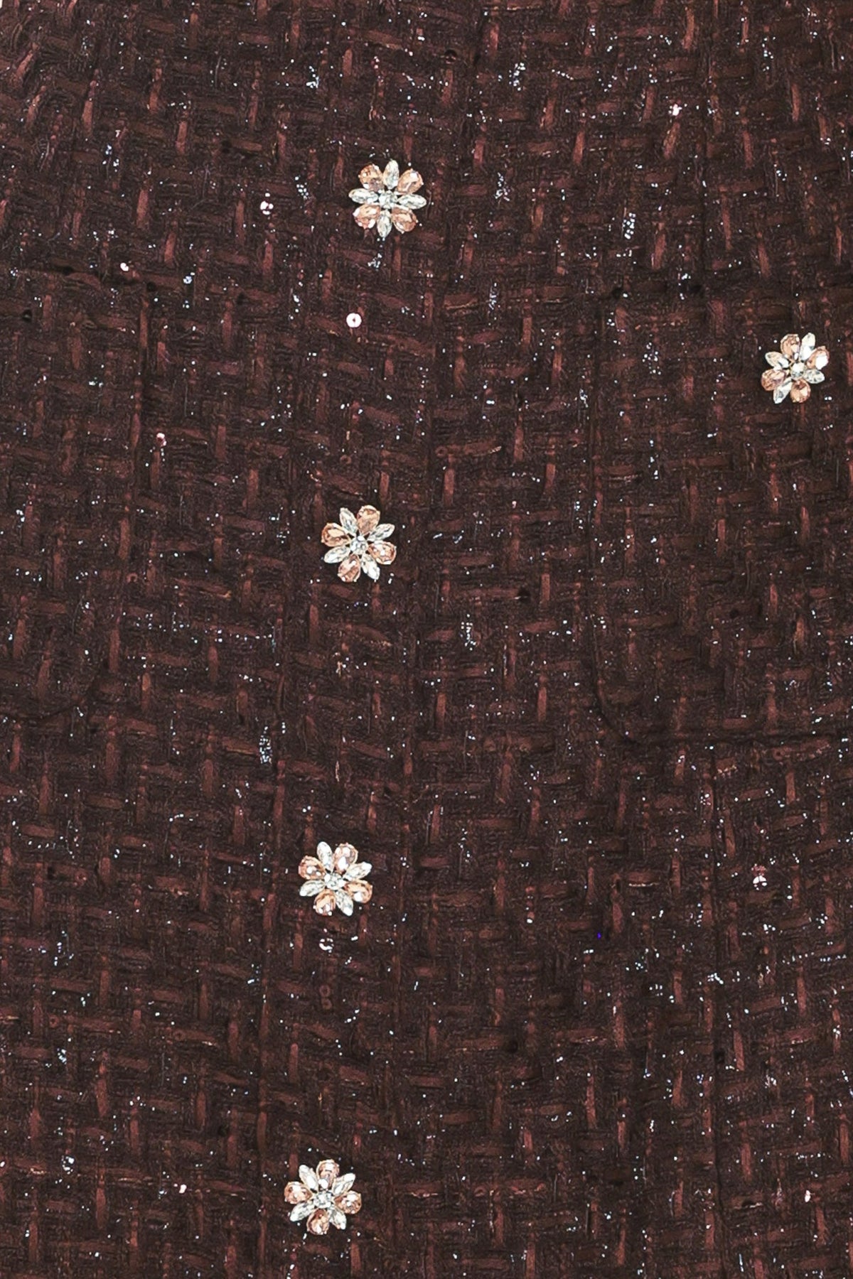 CHAMPAGNE NIGHTS TWEED MINI DRESS