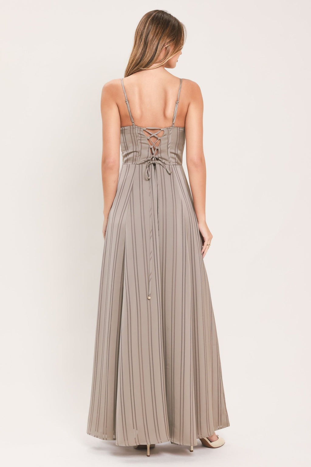 MISTED SILK MAXI DRESS